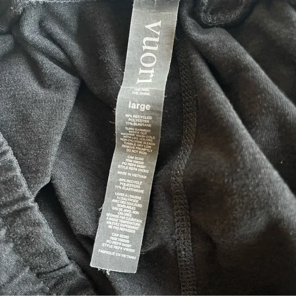 Vuori Perfomance Jogger Black Heather Size Large Dreamknit - Picture 6 of 6